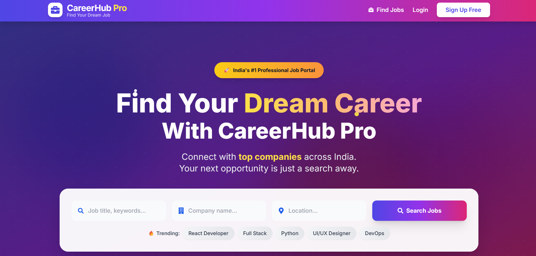 CareerHub Job Portal